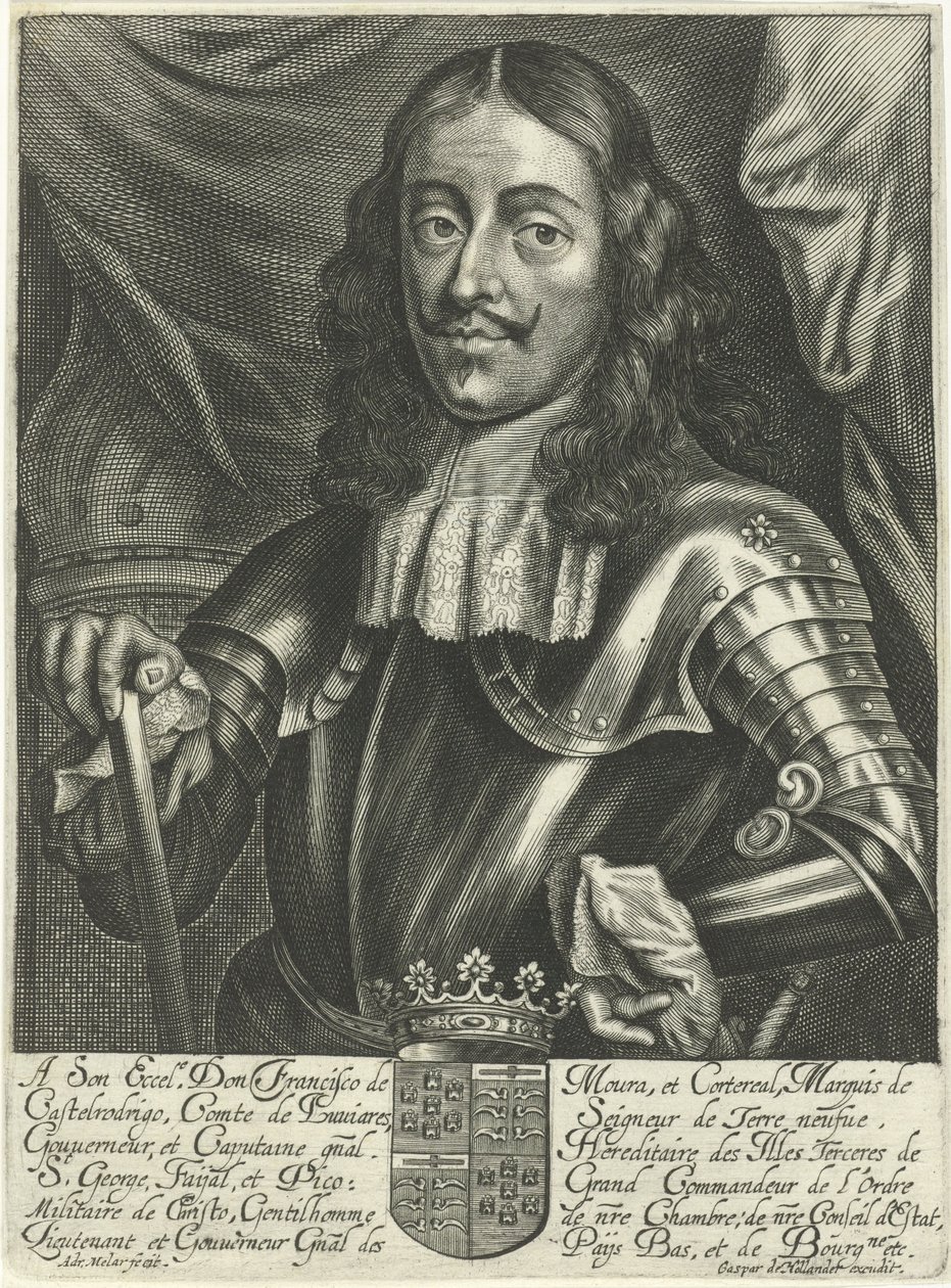 Portrett av Francisco de Castel Rodrigo av Adriaen Millaert
