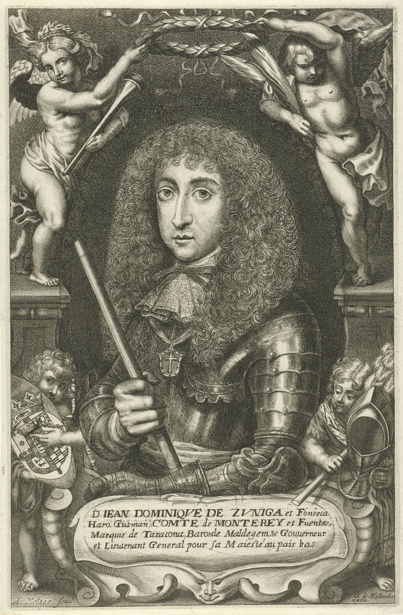 Portrett av Juan Domingo de Zuñiga y Fonseca av Adriaen Millaert
