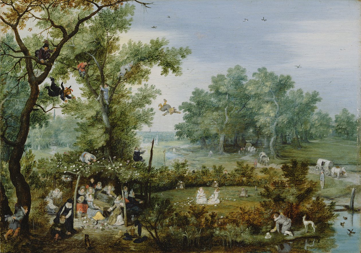 Merry Company in an Arbor, 1615 av Adriaen Pietersz van de Venne