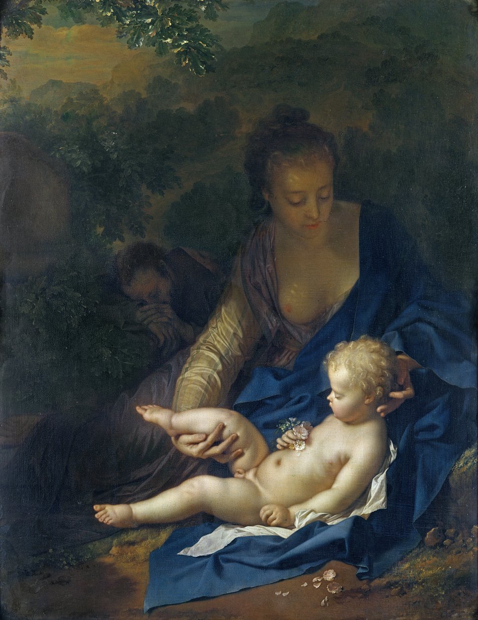 The Rest on the Flight into Egypt, 1706 (olje på eik) av Adriaan van der Werff