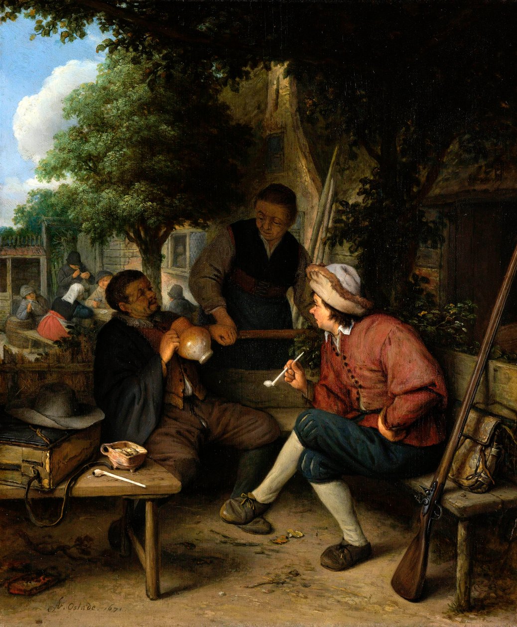 Hvilende reisende av Adriaen Jansz. van Ostade