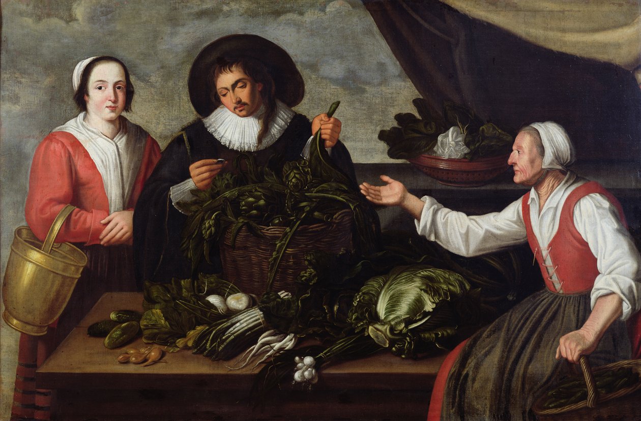 Grønnsakselgeren av Adriaen van Utrecht