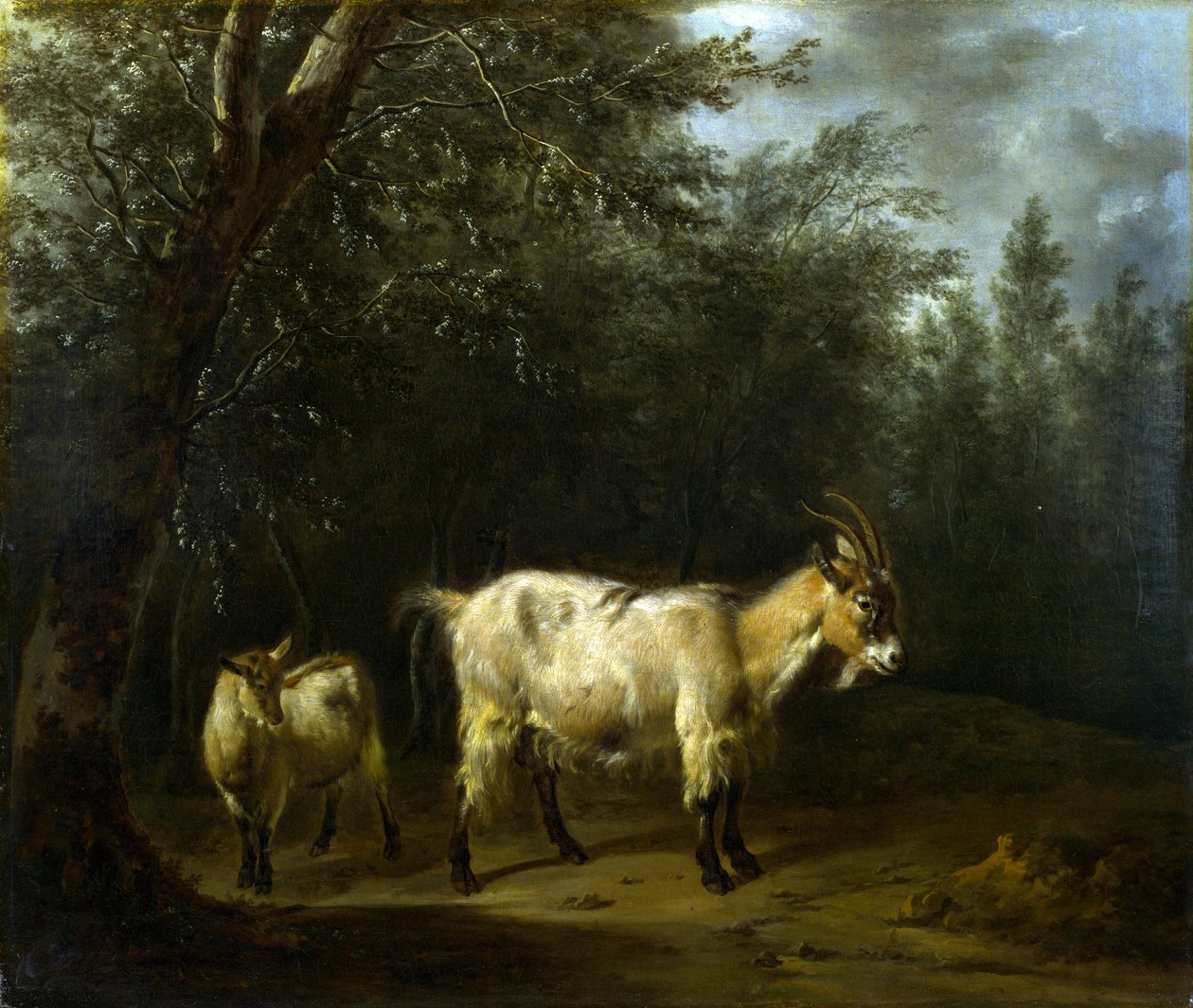 En geit og et barn av Adriaen van de Velde