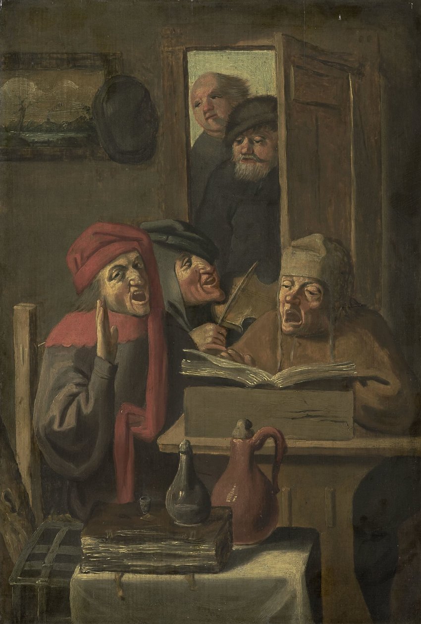 Musikalsk selskap av Adriaen Brouwer (manner of)