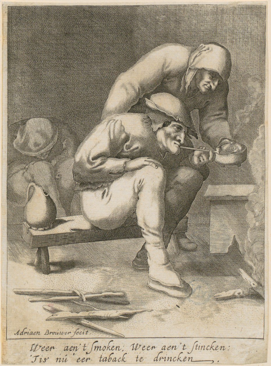 Piperøyker av Adriaen Brouwer