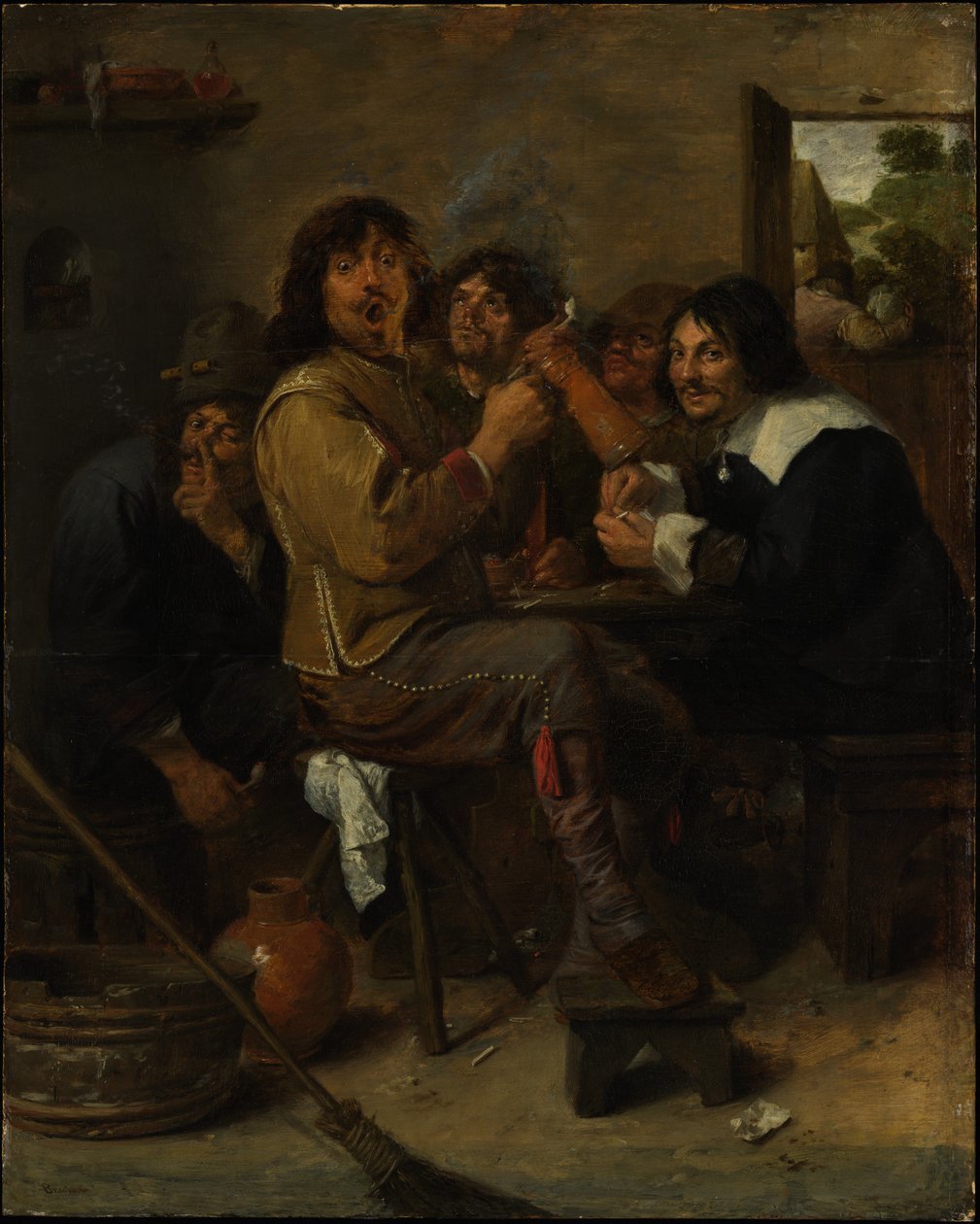 Røykerne av Adriaen Brouwer