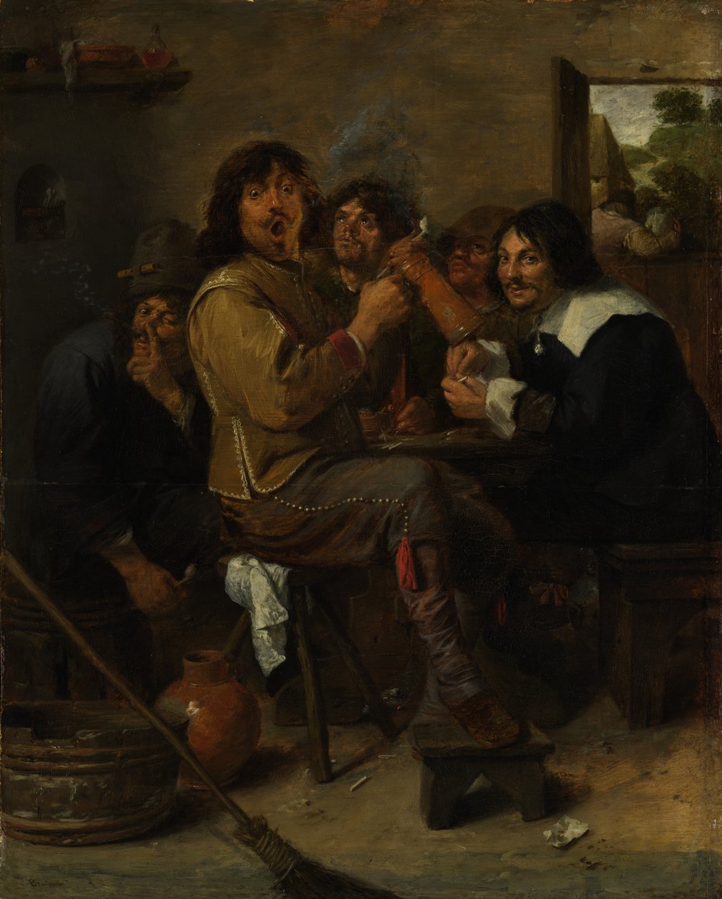 The Smokers, ca. 1636. av Adriaen Brouwer