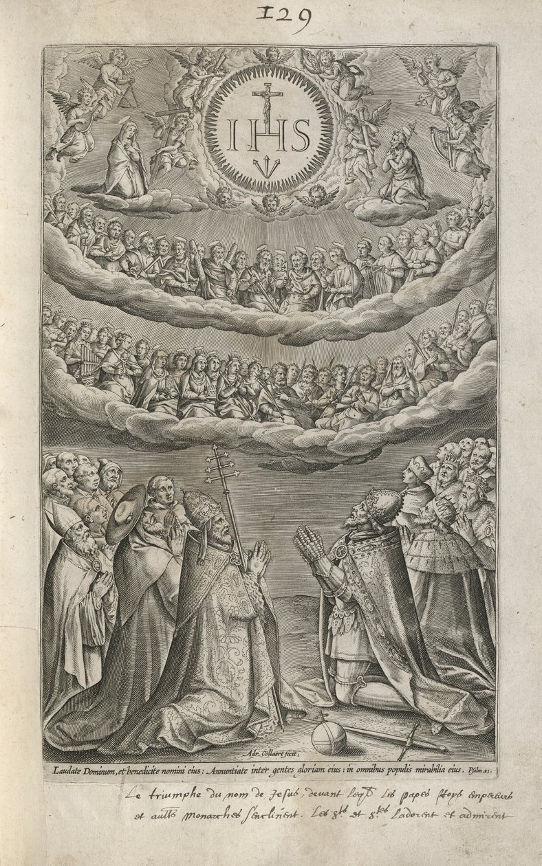 Tilbedelse av Jesu navn av Adriaen Collaert