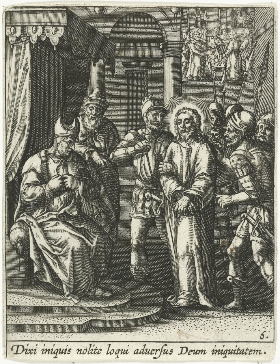 Kristus foran Kaifas av Adriaen Collaert