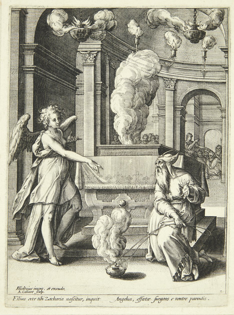 Johannes kunngjøring av Adriaen Collaert