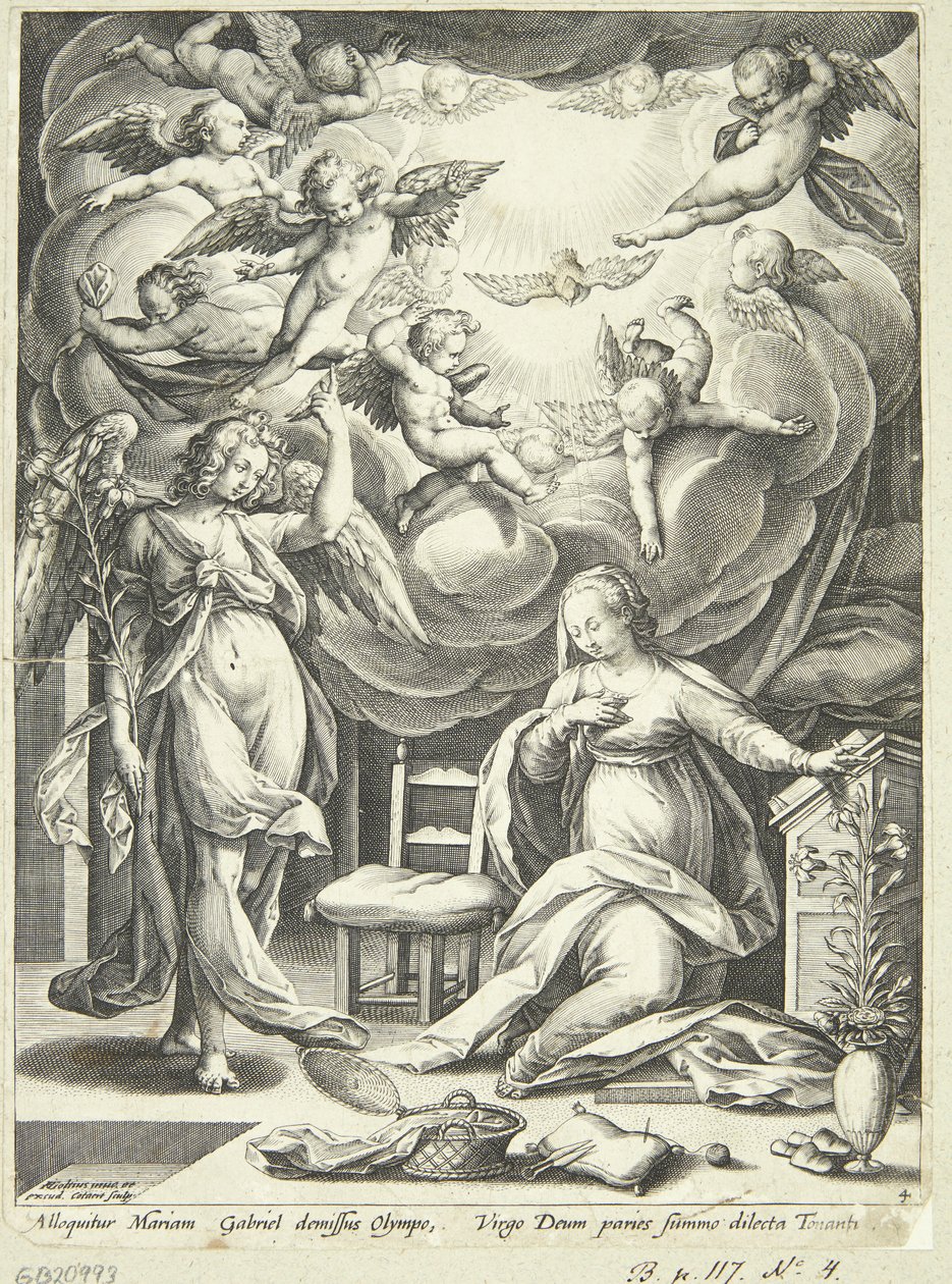 Marias bebudelse av Adriaen Collaert