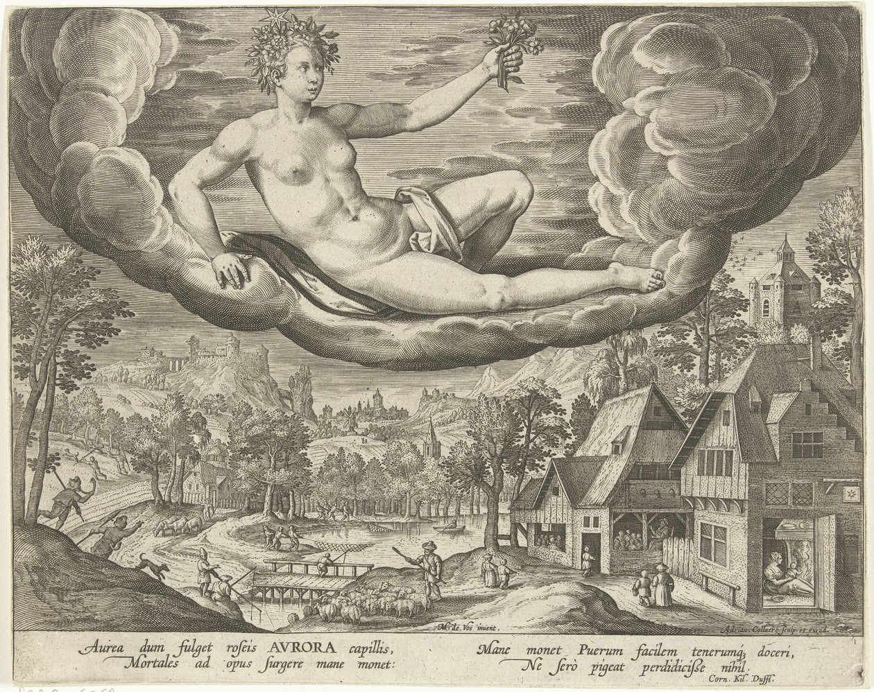 Morgen De fire ganger på dagen (serietittel) av Adriaen Collaert