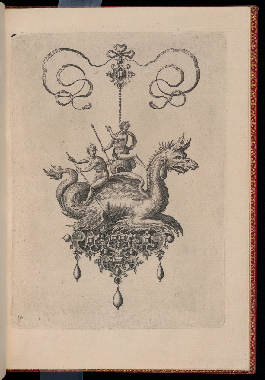Plate 10, side Kunstig kunstig del av Adriaen Collaert