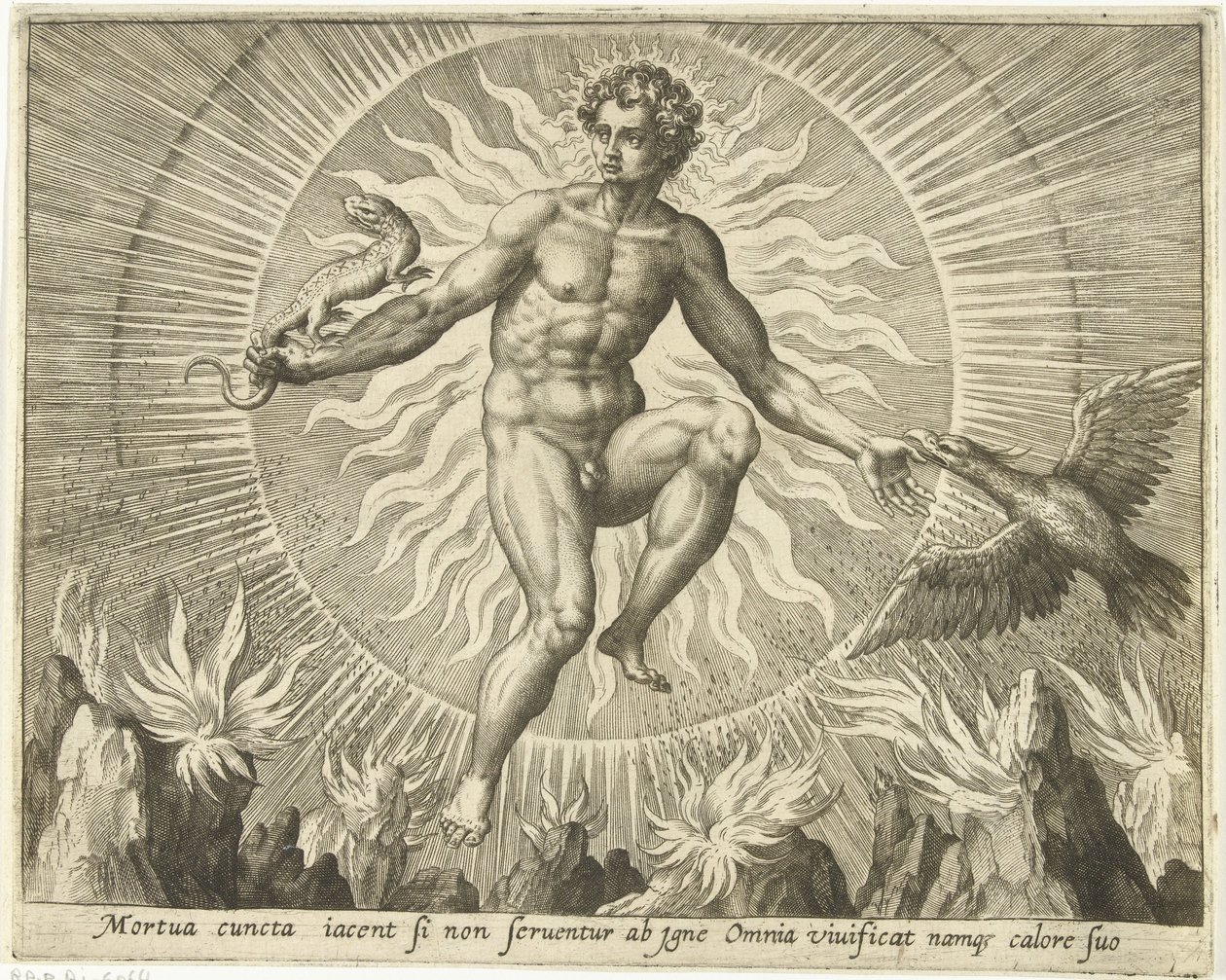 Fyrverkeri The Four Elements (serietittel) av Adriaen Collaert