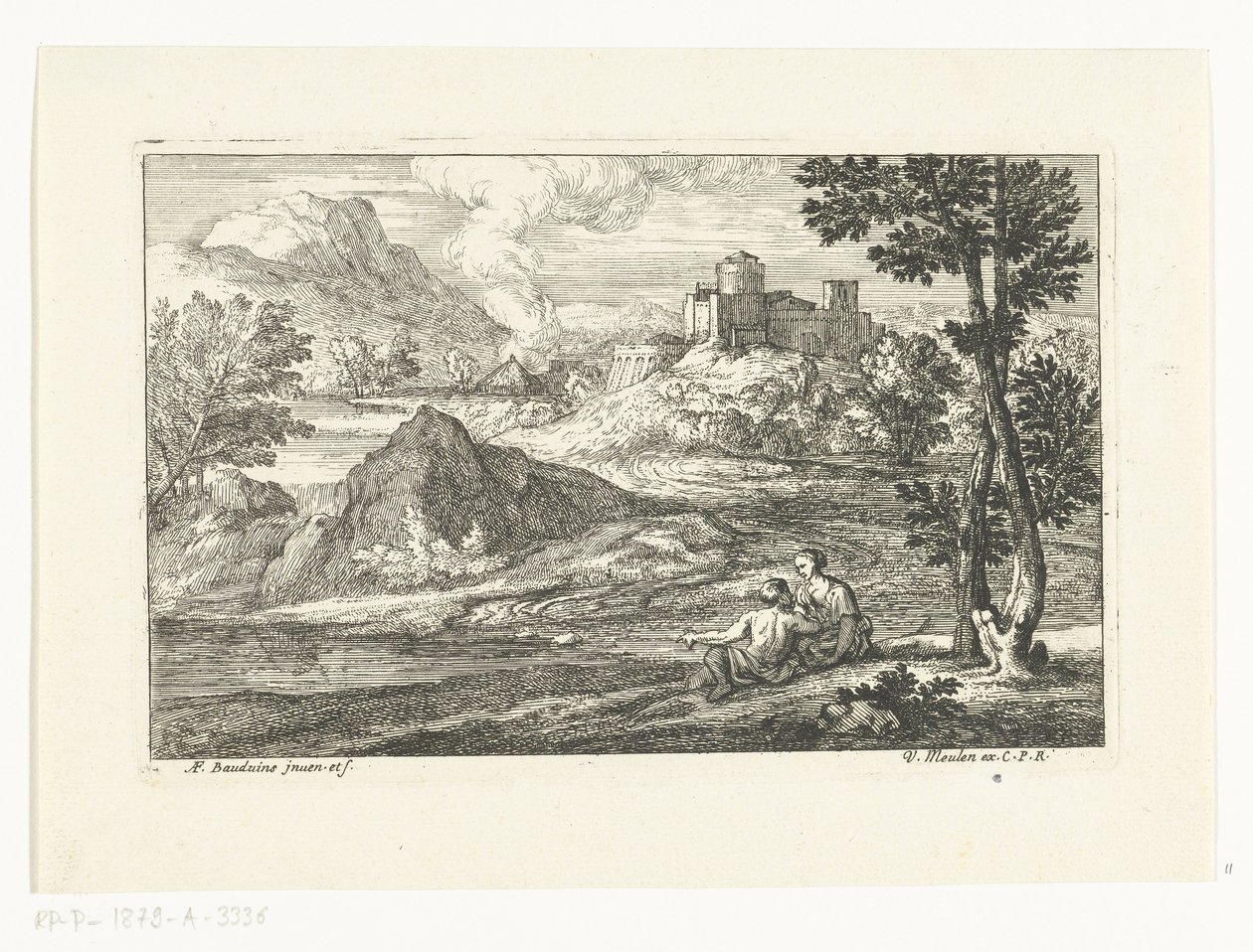 Landskap med slott av Adriaen Frans Boudewyns