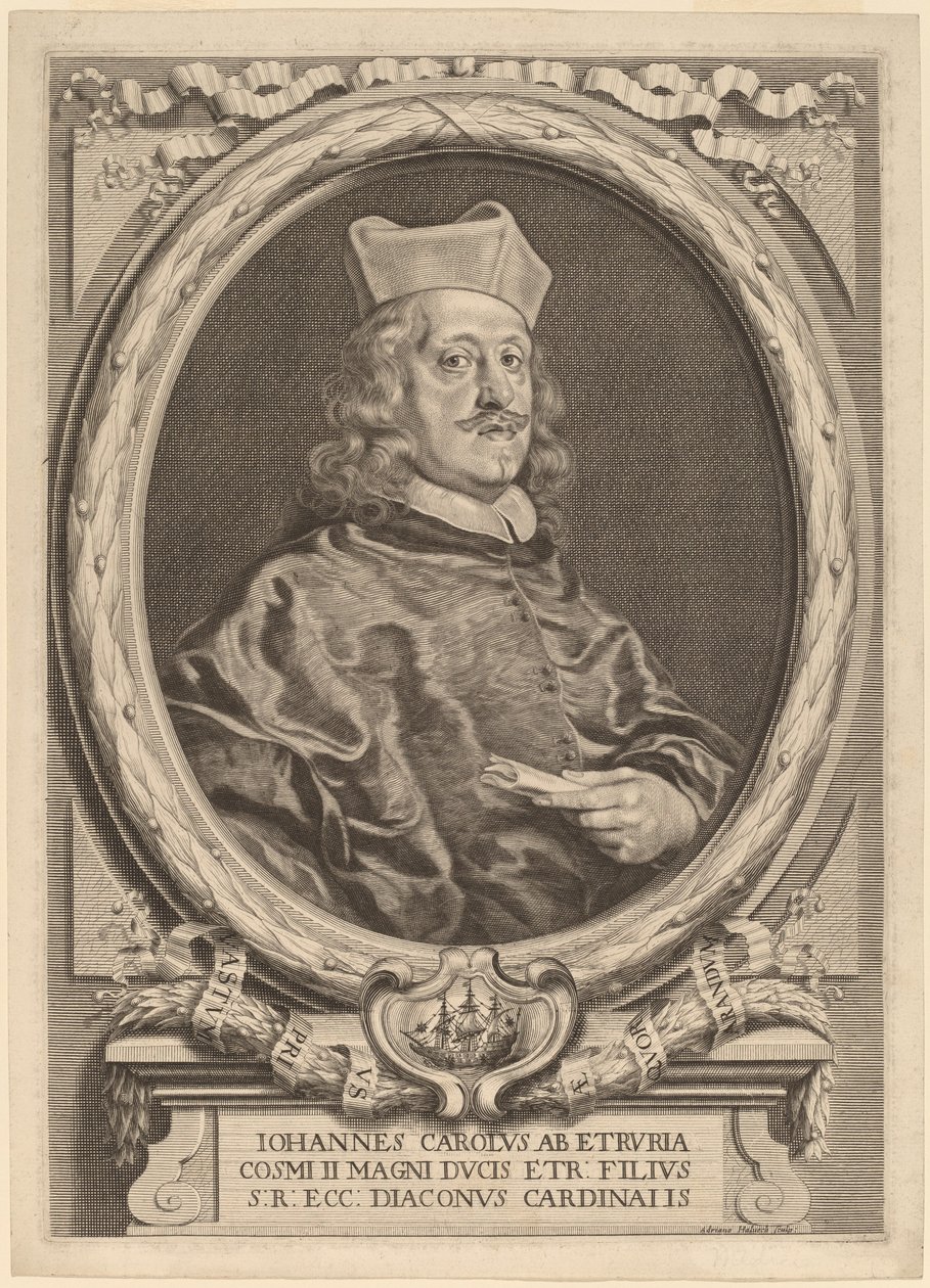 Kardinal Giovanni Carlo dei Medici av Adriaen Haelwegh