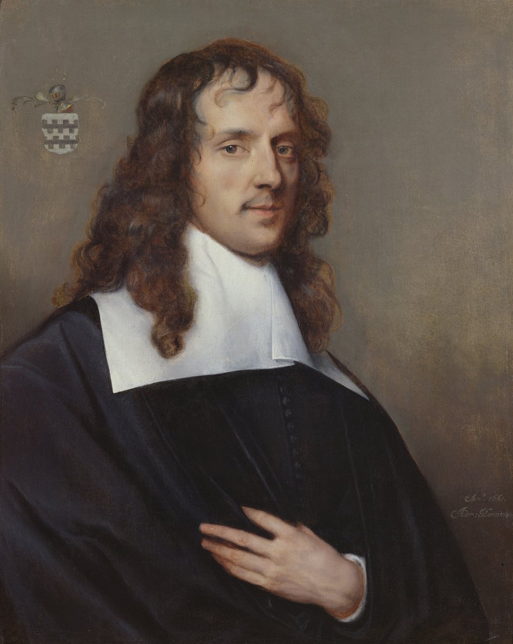 Portrett av Nicolas van der Haer, 1661 av Adriaen Hanneman