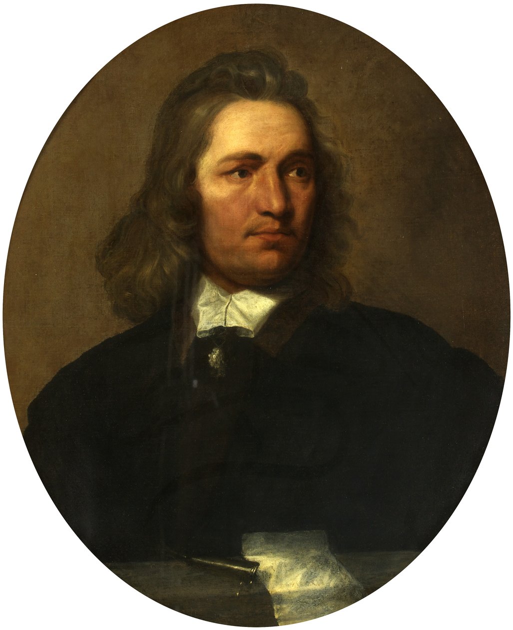 Portrett av en mann (olje på lerret) av Adriaen Hanneman