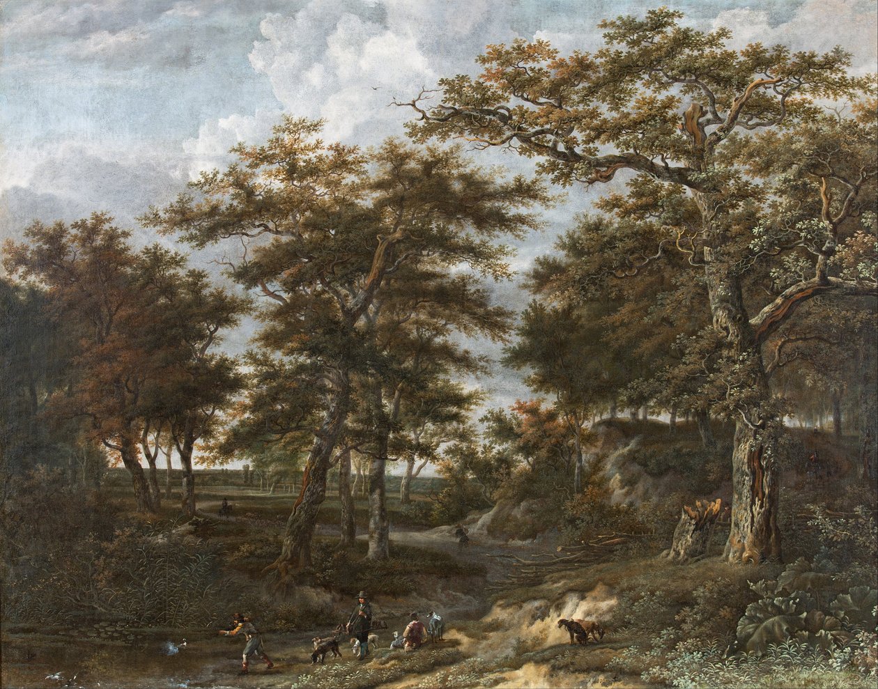 Landskap med jegere av Adriaen Hendricksz. Verboom