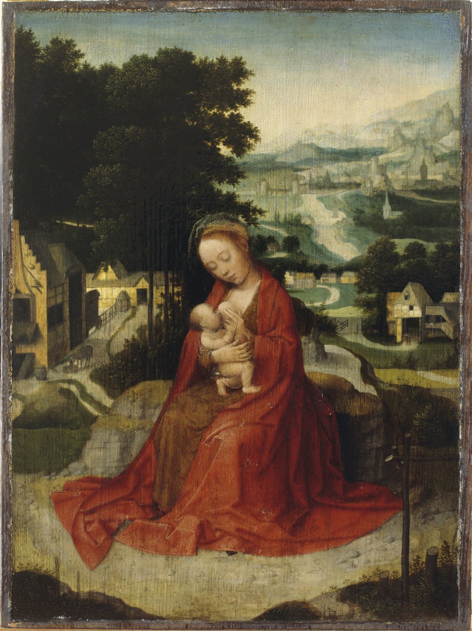 The Rest on the Flight into Egypt, ca. 1520-30 (olje på panel) av Adriaen Isenbrandt or Isenbrant