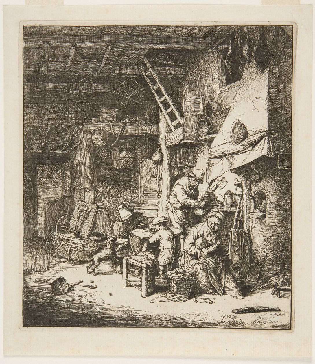 Bondefamilie av Adriaen Jansz. van Ostade