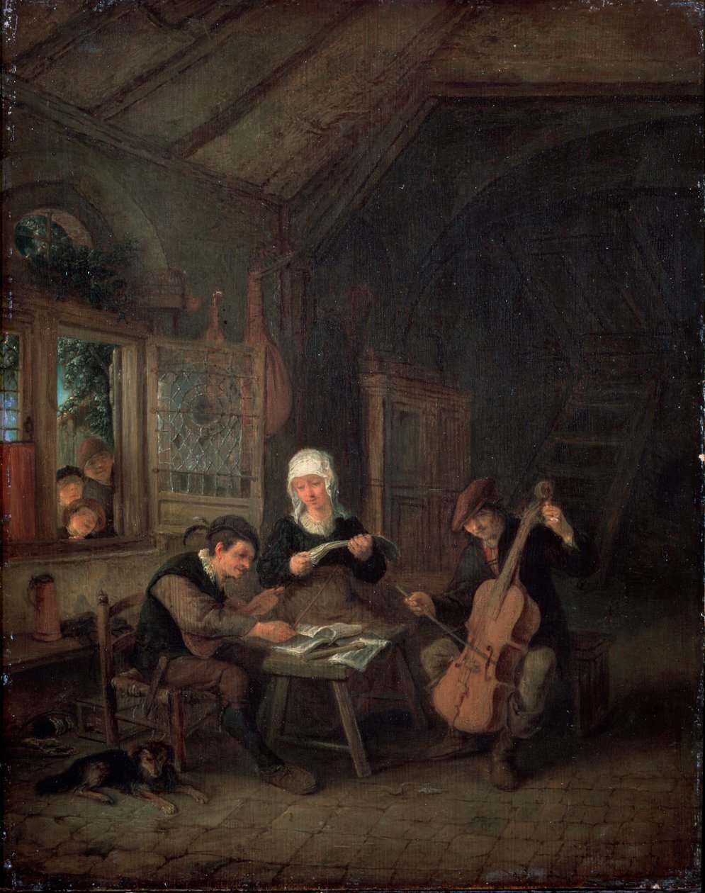 Landlige musikere, 1645 av Adriaen Jansz. van Ostade