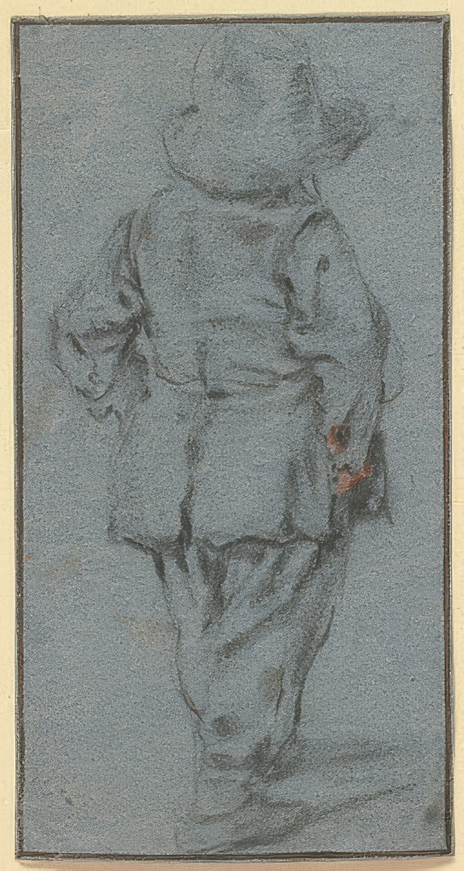 Stående gutt bakfra av Adriaen Jansz. van Ostade