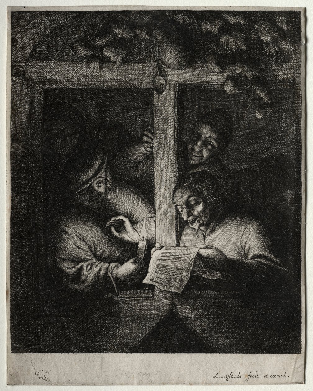 The Carol Singers. av Adriaen Jansz. van Ostade