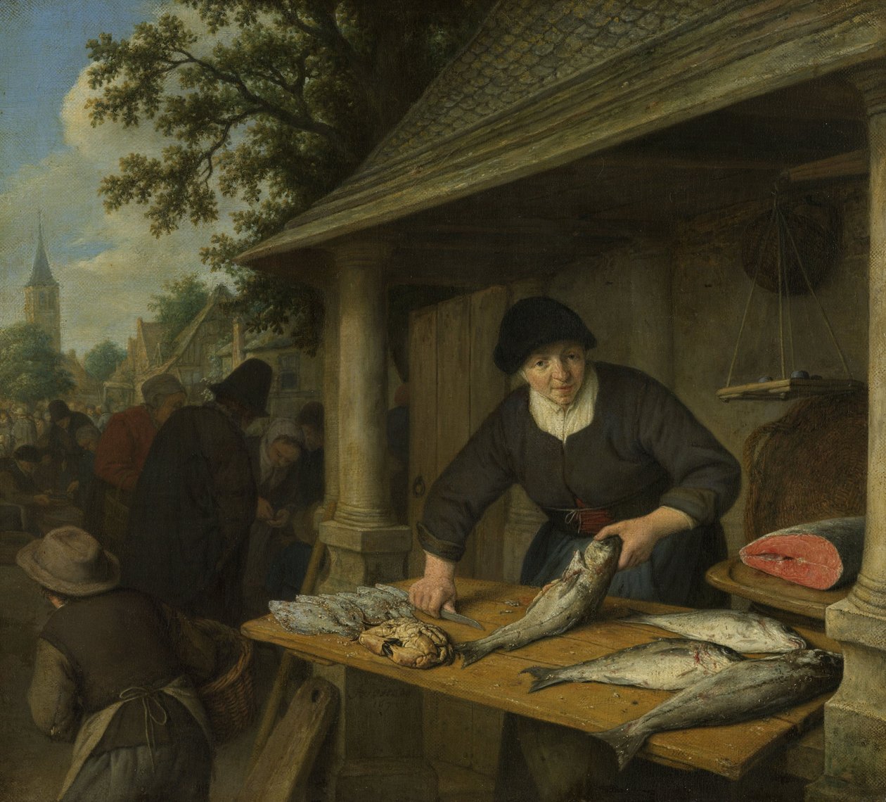 Fiskefruen av Adriaen Jansz. van Ostade