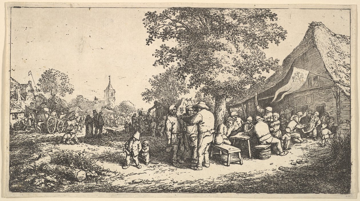 The Kermess Under the Great Tree, 1610-85. av Adriaen Jansz. van Ostade