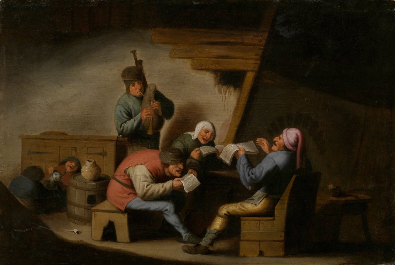 Landsbysangerne av Adriaen Jansz. van Ostade