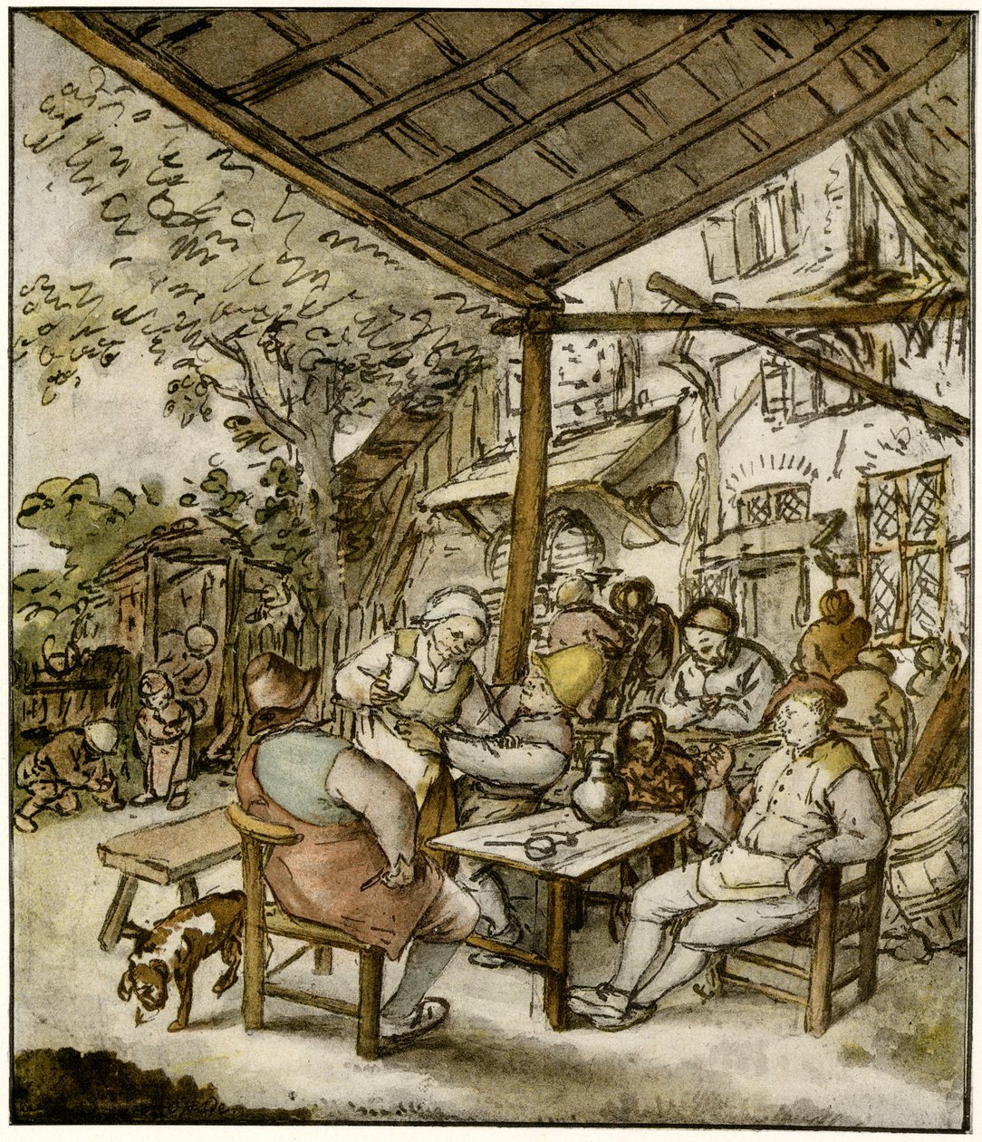 Village inn av Adriaen Jansz. van Ostade