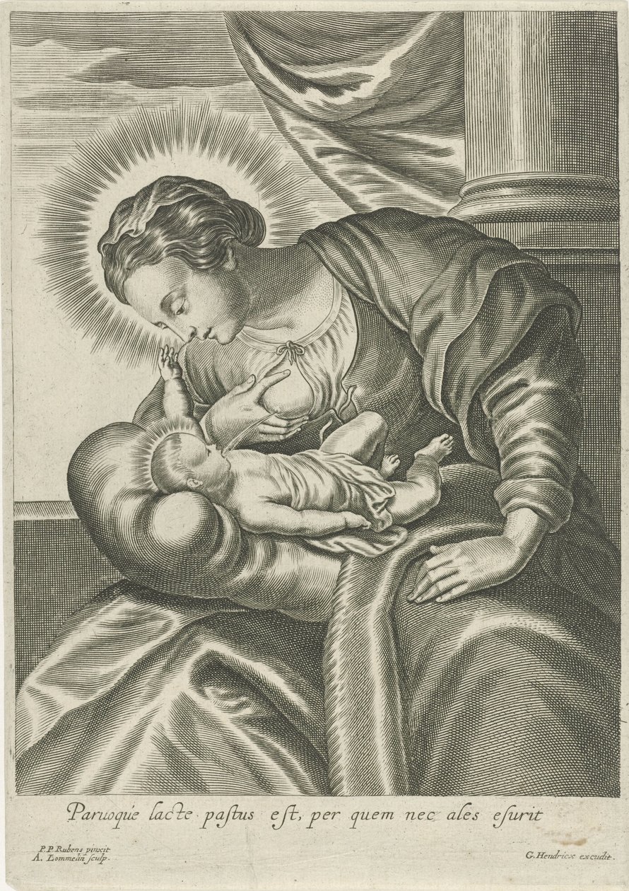 Maria mater Kristusbarnet av Adriaen Lommelin (attributed to workshop of)