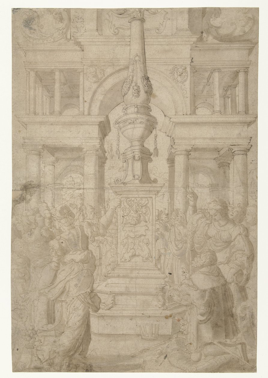 Salomo tilber et avgud av Adriaen Pietersz Crabeth