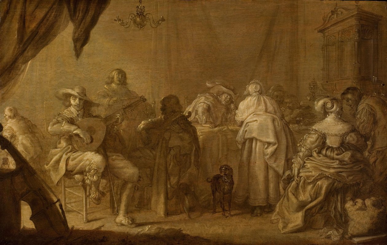 En musikalsk fest av Adriaen Pietersz van de Venne