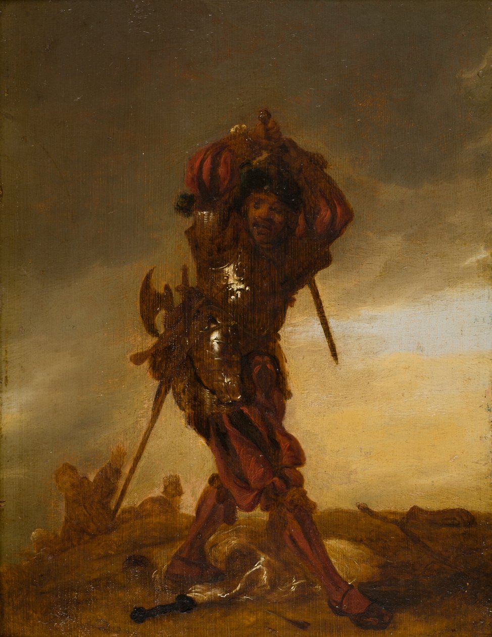 A Swiss soldier : A Mercenary, ca. 1609-62 (olje på panel) av Adriaen Pietersz. van de Venne