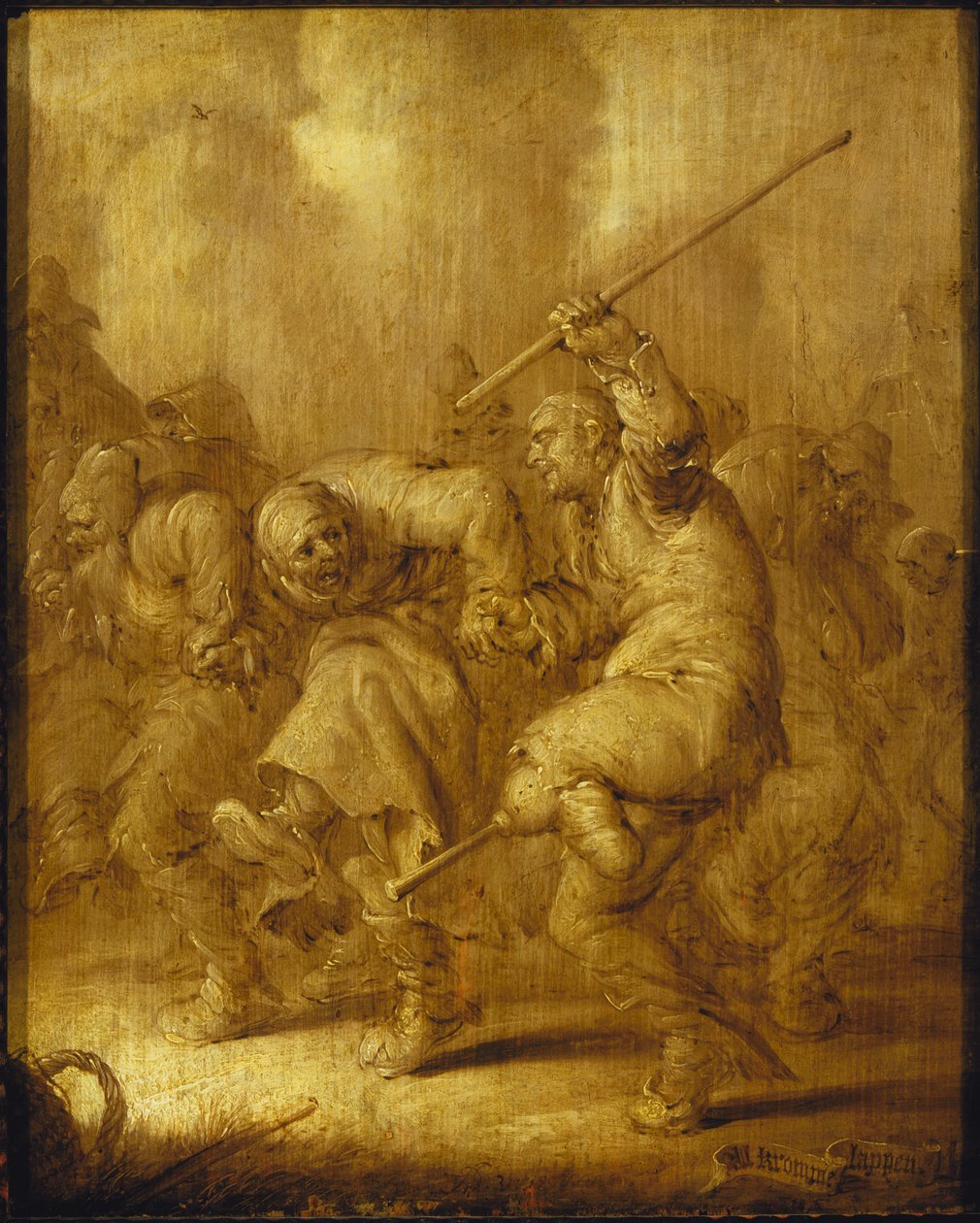 Alle skjeve stykker av dansende tiggere, 1633. av Adriaen Pietersz. van de Venne