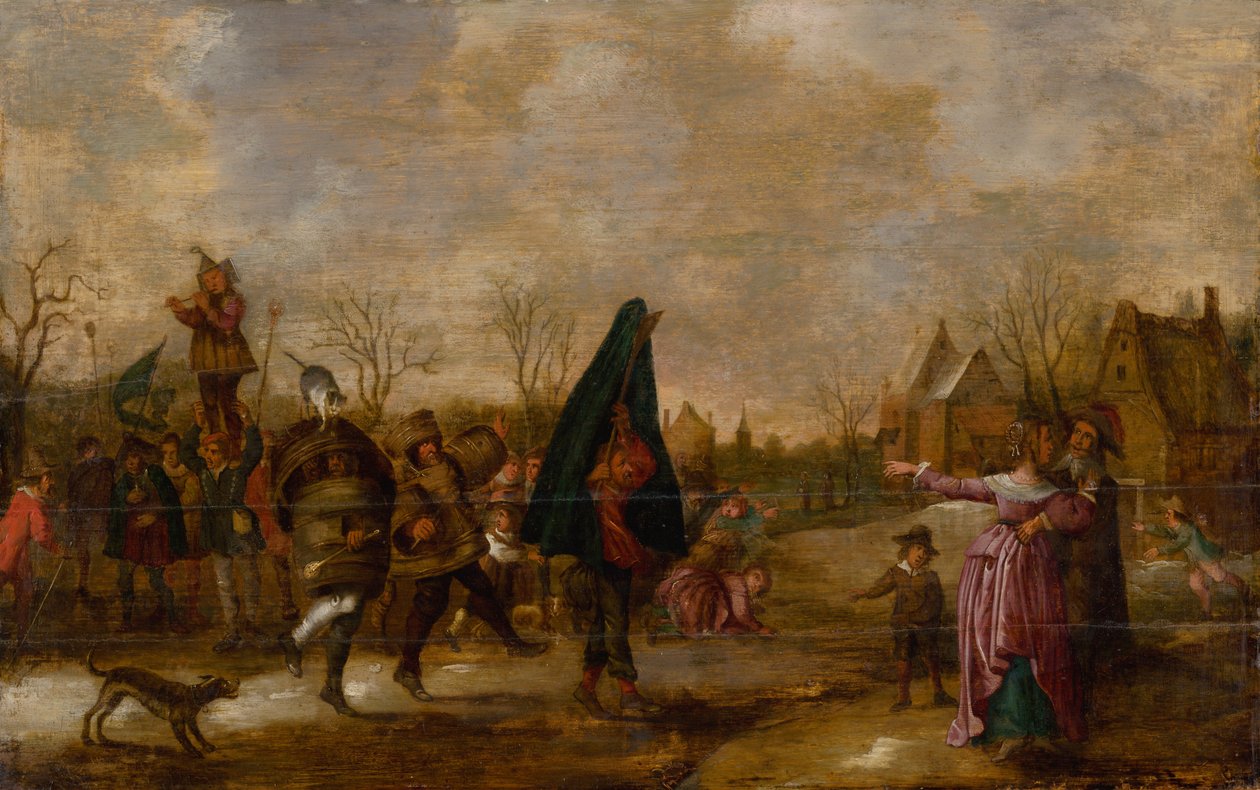 Karnevalsprosesjon, ca. 1660. av Adriaen Pietersz van de Venne