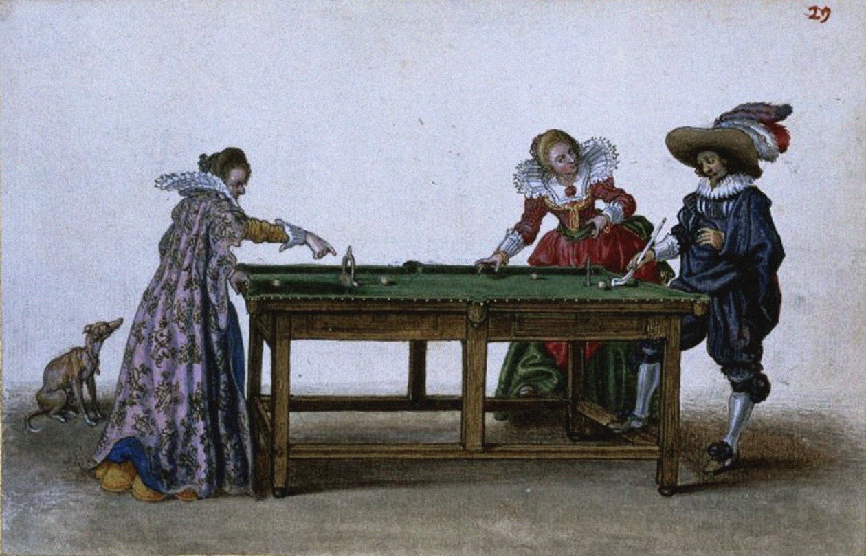 Spill av biljard, ca 1620-1625 av Adriaen Pietersz van de Venne