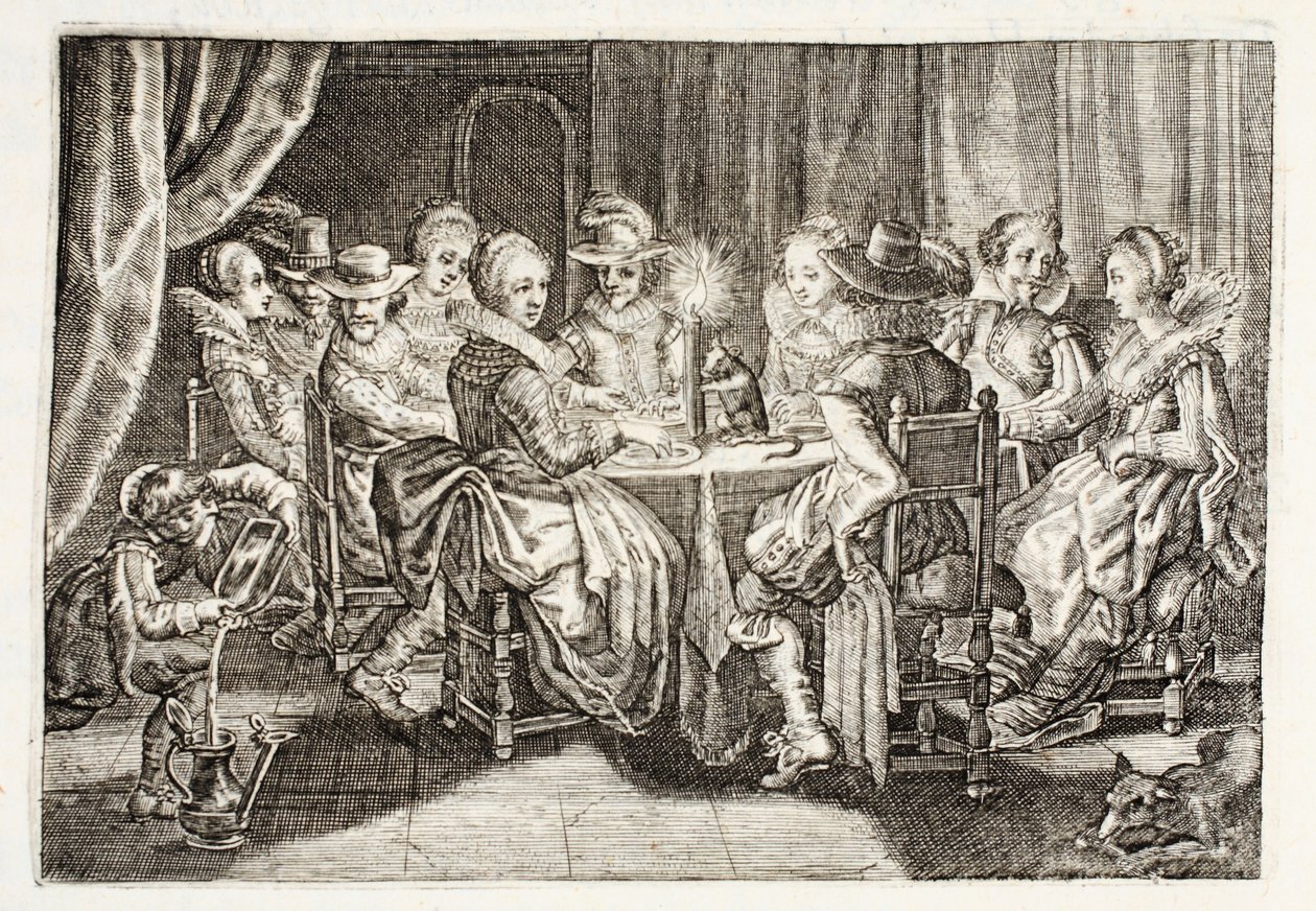 Vane gjør hard hud, illustrasjon fra 'Emblemata of Zinne-werk' av Johannes de Brune (1589-1658), Jan Jacobs Schipper, Amsterdam, 1661 av Adriaen Pietersz van de Venne