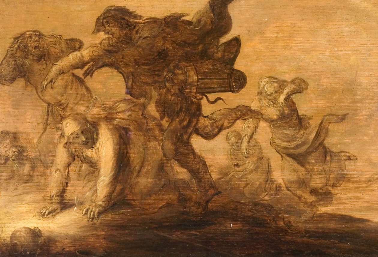 Bønder på flukt av Adriaen Pietersz van de Venne