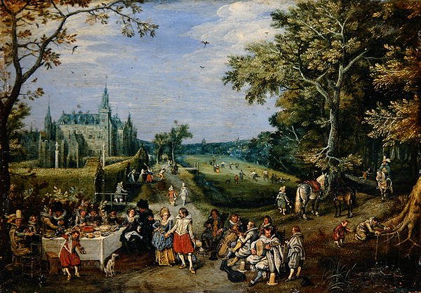 Lignelsen om den fortapte sønn (olje på kobber) av Adriaen Pietersz. van de Venne