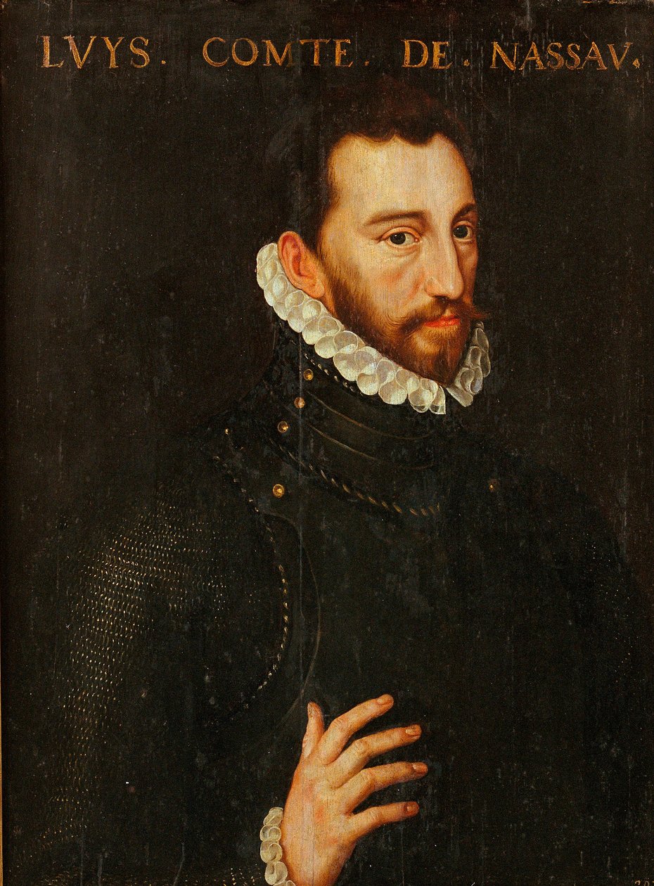 Ludvig av Nassau (1538-1574) - Portrett av grev Ludvig av Nassau (1538-1574) - Maleri av Adriaen Tomasz (Thomasz) nøkkel (1544-1589) - Museu Nacional d