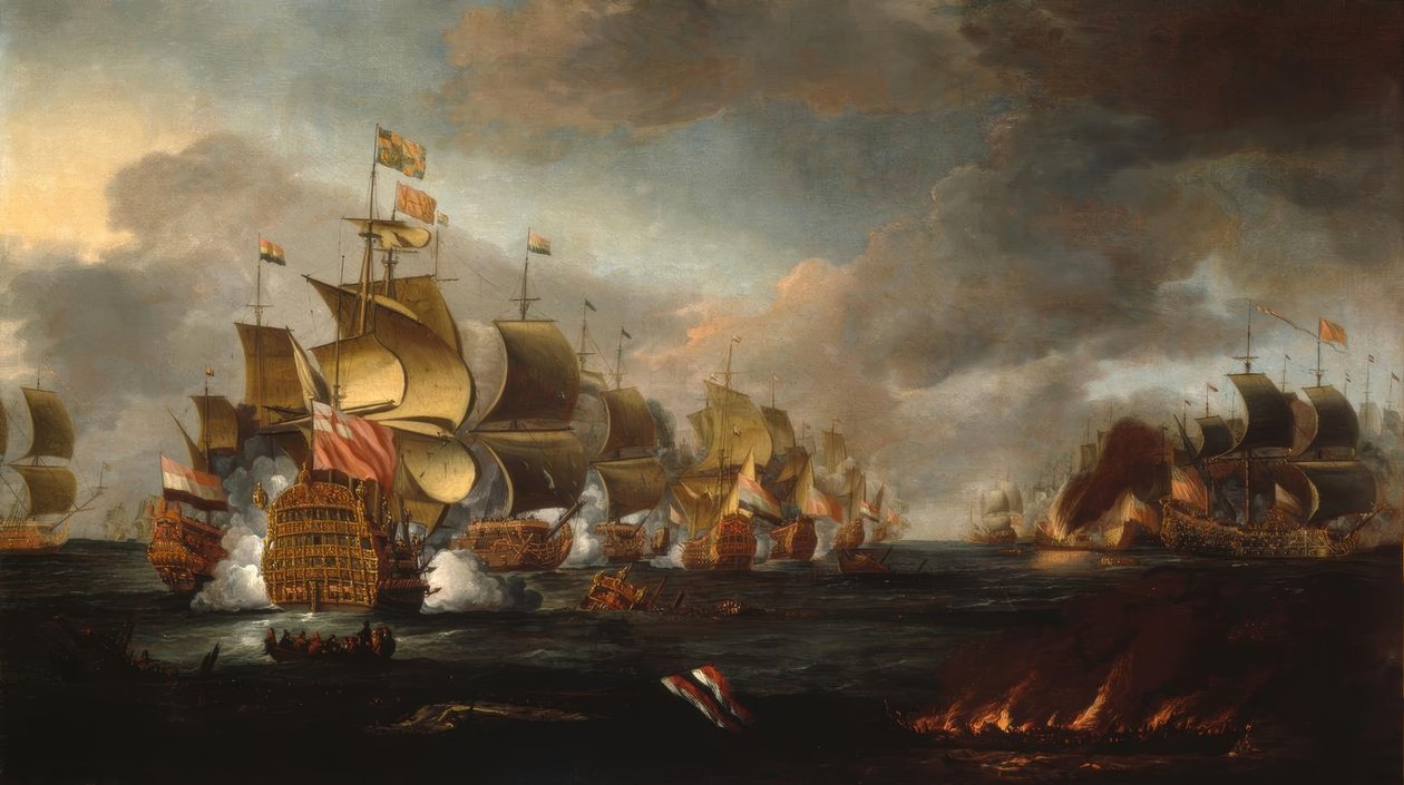Anglo-nederlandske marinekriger 1665–67 og 1672–74 / av Adriaen van Diest