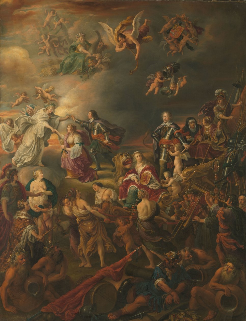 Allegori om freden under Stadholder Willem II av Adriaen van Nieulandt (I)