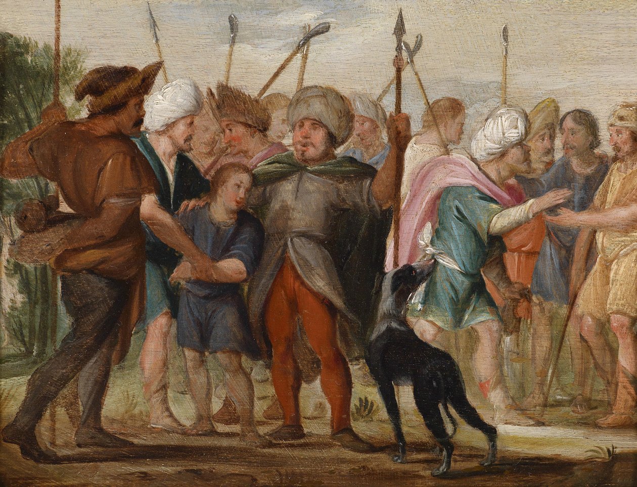 Josef solgt av brødrene sine av Adriaen van Nieulandt the younger