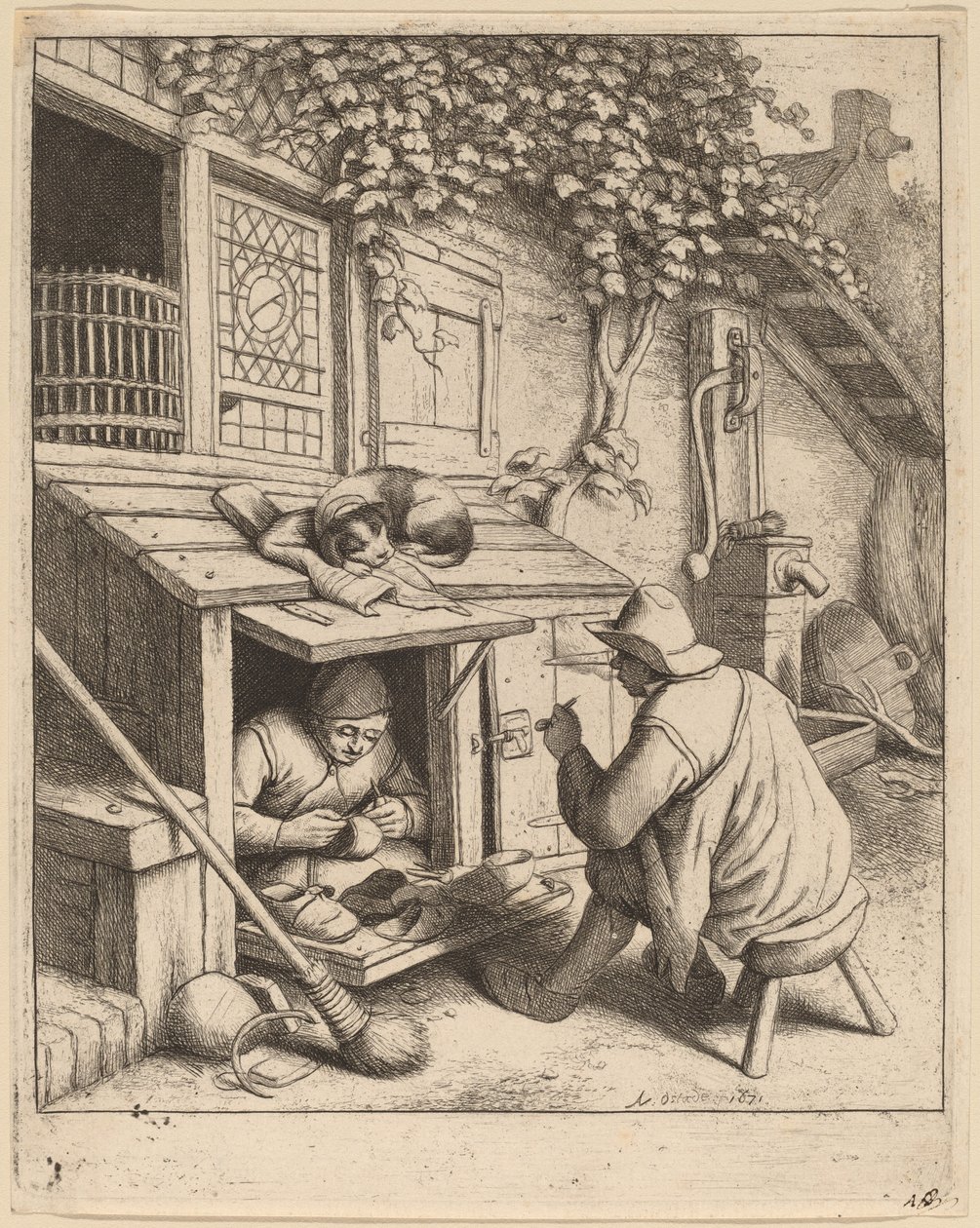 Skomaker av Adriaen van Ostade