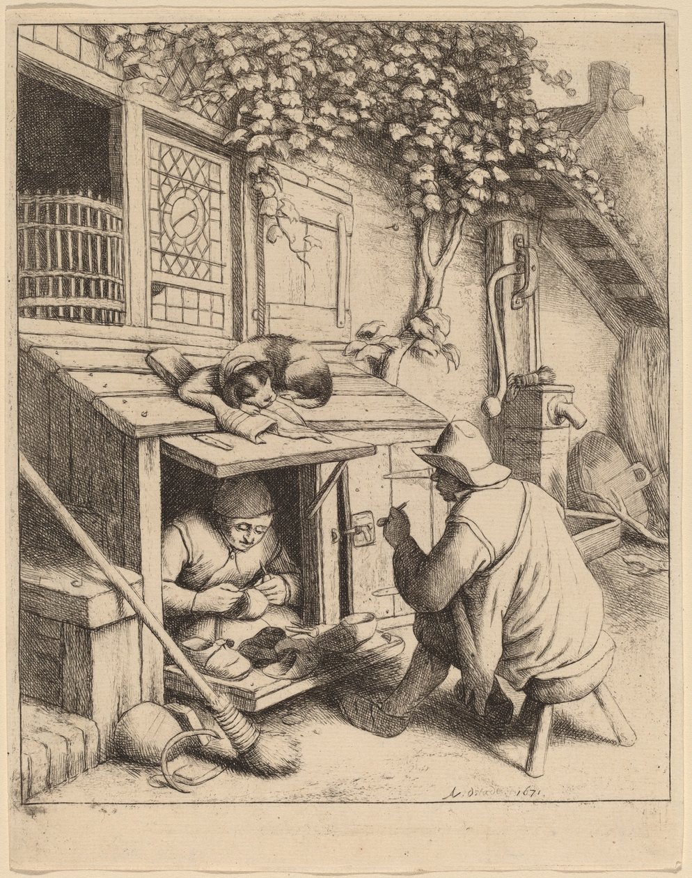 Skomaker av Adriaen van Ostade