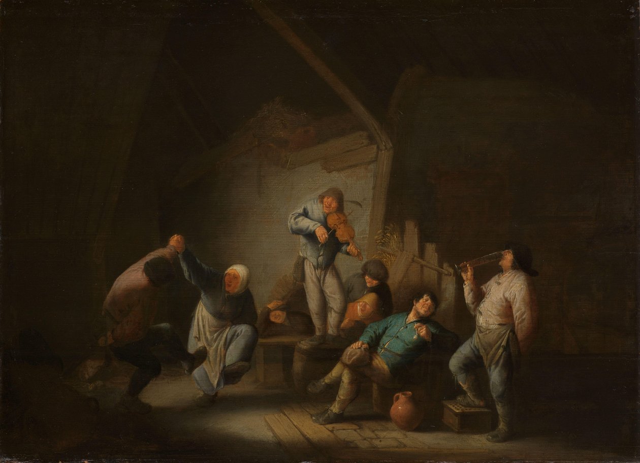Dansende par av Adriaen van Ostade