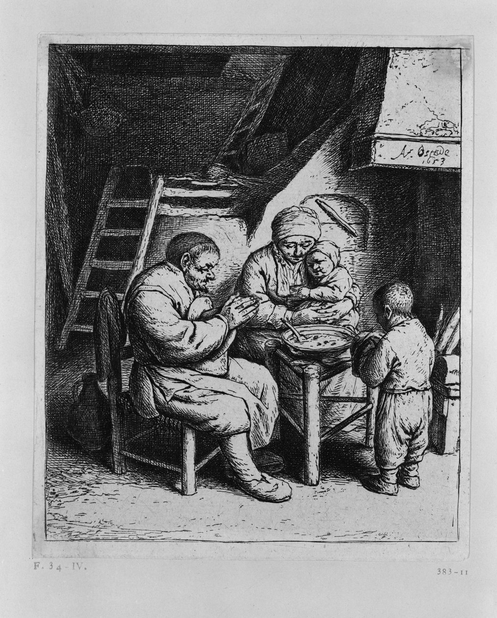 Bordbønnen av Adriaen van Ostade